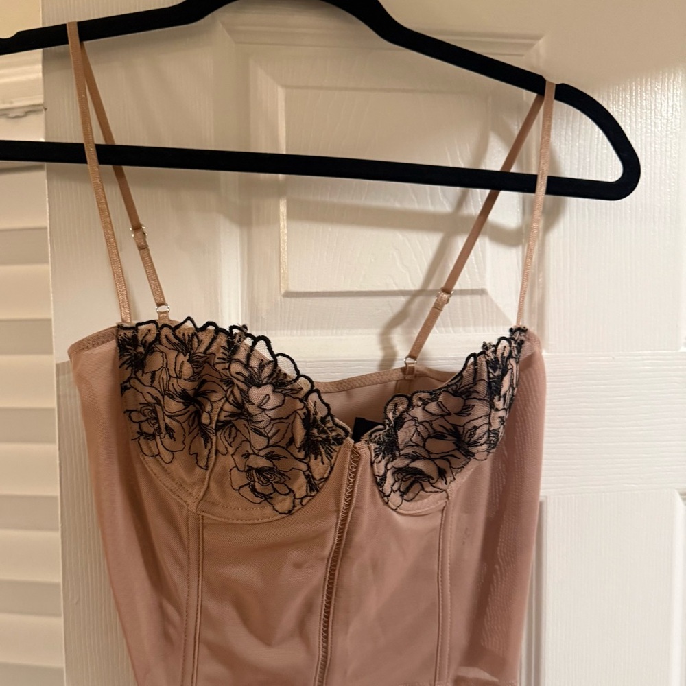 Women’s Lace-Trim Bustier Corset
